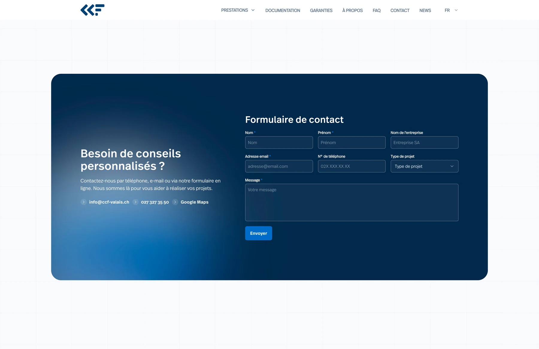 Formulaire CTA